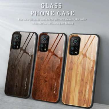 CASE SERBUK KAYU XIAOMI MI 10T / MI 10T PRO PREMIUM CASE GLASS MI 10T PRO