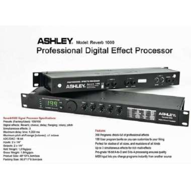 EFEK VOCAL ASHLEY REVERB1000 REVERB 1000 ORIGINAL