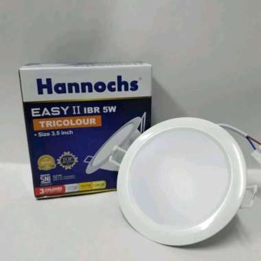 Lampu Downlight LED 3 Warna Bulat Tanam IB Inbow HANNOCHS EASY TRICOLOUR TRICOLOR 5 WATT