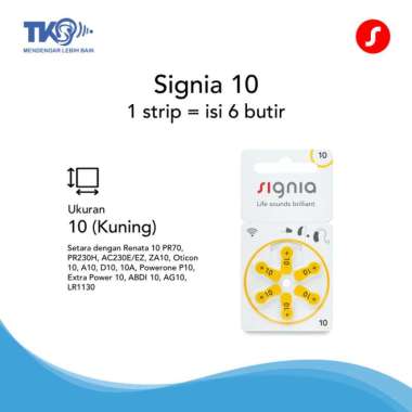 Baterai Alat Bantu Dengar Signia S10