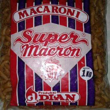 Macaroni 1/4 makroni makaroni macroni pipa mentah goreng ngembang super macron dian solo 250 gram