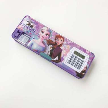Kotak pensil kalkulator/kotak alat tulis/kotak pensil anak/pencil case Frozen