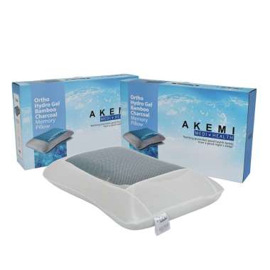 AKEMI M+H Ortho Hydro Gel Bamboo Charcoal Memory Pillow