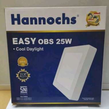 HANNOCHS EASY OBS 25 WATT Lampu Downlight Plafon LED Outbow Kotak 25 Watt