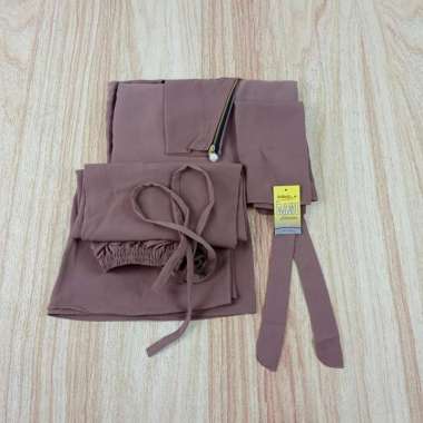 Gamis Set Dress Haji Dan Umroh Wanita - Baju Ihrom Wanita Moca