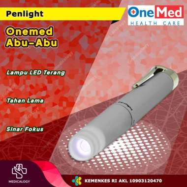 Penlight Onemed LED / Pen Light dengan Free Baterai AAA