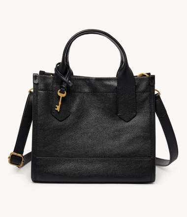 Fossil Kyler Satchel Leather Black Tas Wanita - SHB3135-001