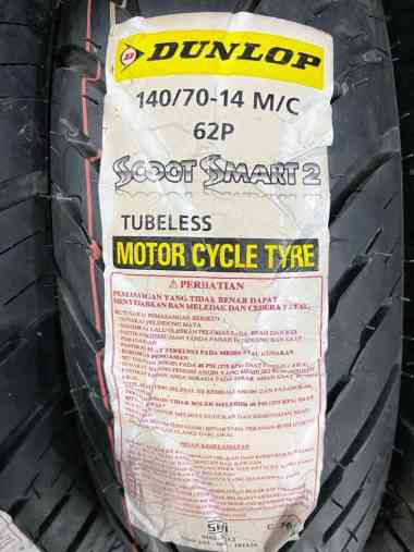 Ban Motor Yamaha AEROX DUNLOP SCOOT SMART 2 140/70-14 Tubeless
