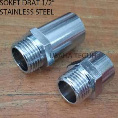 Sok Kran Drat Luar Dalam 1/2" / Sock Kran / Sok Keran / Sok Drat / Soket Drat Stainless 3cm