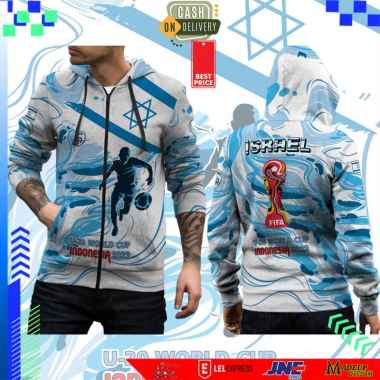 BONANJA-Jaket Sweater Hoodie Israel 3D Fullprint Terbaru dan Termurah Art 2 ZIPPER (RESLETING) XL