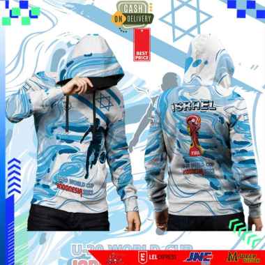 BONANJA-Jaket Sweater Hoodie Israel 3D Fullprint Terbaru dan Termurah Art 2 PULLOVER (TANPA RESLETIN