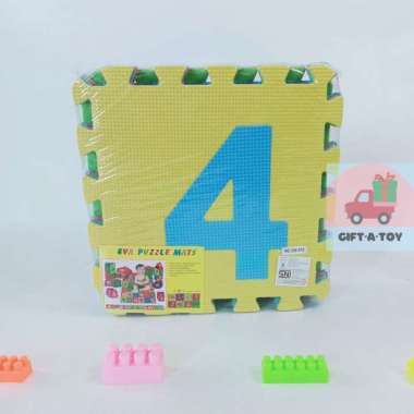 GIFTATOY MAINAN ANAK PUZZLE SUSUN MATRAS KARPET MATS EVA ANGKA