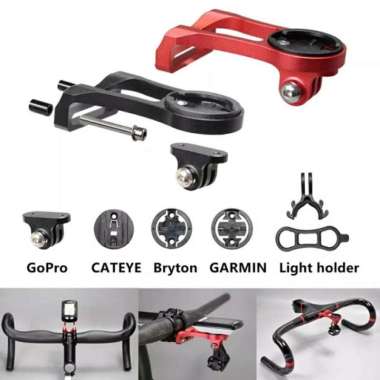 BRACKET BARFLY SEPEDA DUDUKAN GPS LAMPU GOPRO UNTUK GARMIN XOSS BRYTON