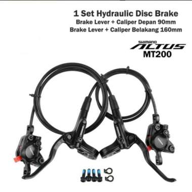 BRAKESET BRAKE SET REM HIDROLIK SHIMANO ALTUS MT200