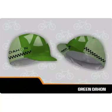 CYCLING CAP TOPI SEPEDA (GREEN DAHON)