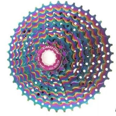 SPROCKET 9 SPEED 11 42T RAINBOW PELANGI CASSETTE GIR KASET SEPEDA