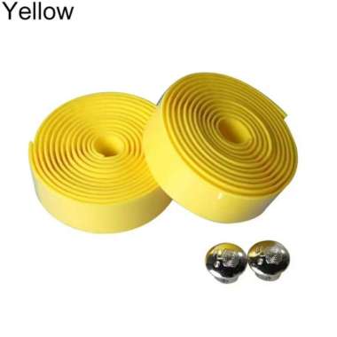 SPON PEMBUNGKUS BAR TAPE HANDLEBAR SEPEDA FIXIE ROADBIKE WARNA POLOS Yellow