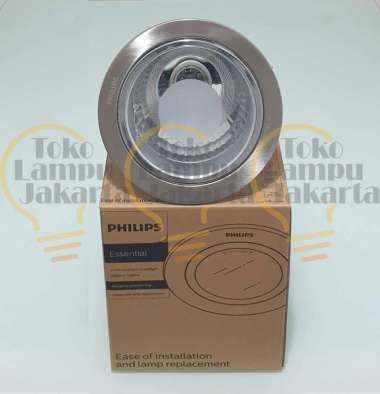 PHILIPS DOWNLIGHT Glass Recessed White / Nickel 13804 1x18w 230v 13804 NC 4"