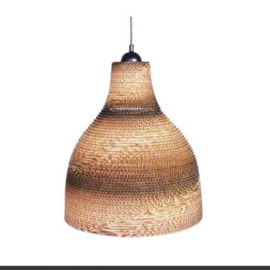 Eglare Lampu Gantung Hias Cardboard Cupola - Cokelat