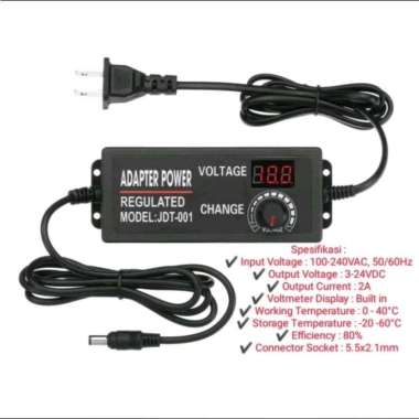 Adaptor 3V-24V 3-24V DC 2A Power Supply Display Voltmeter