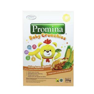 PROMINA Baby Crunchies - Snack Bayi - 1 kotak AYAM BROKOLI