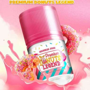 Premium Donuts Legend Strawberry 60ML by Indonesian Juices - Liquid FB 9MG 60ML