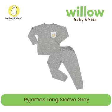 Set Piyama - BaaBaaSheepz Pyjamas Long Sleeve & Long Pants Big Sheepz Grey Adult uk. XL