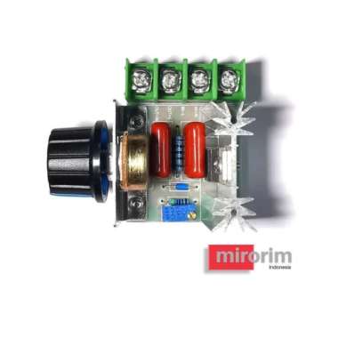 Dimer SCR Lampu LED Heater Motor Speed Controller AC 2000W PWM Dimmer