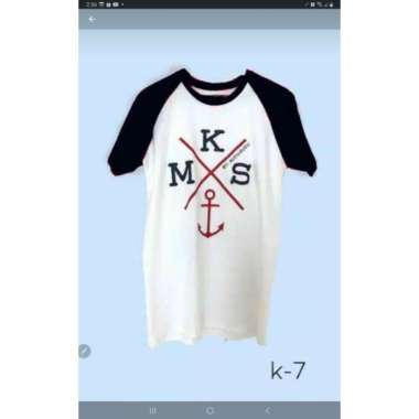 Kaos Tshirt Makassar Motif Laut Biru M