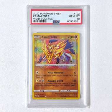 Zamazenta 102/185 Amazing R Vivid Voltage PSA 10 - Graded Pokemon Card