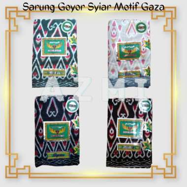 Terbaru Sarung Goyor Syiar Printing Sarung Goyor Botol Syiar Semi Tenun Motif Gaza coklat