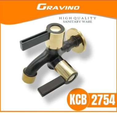 Kran Taman - Kran Dinding - Kran Cabang Black Gold Stainless Kran Cabang