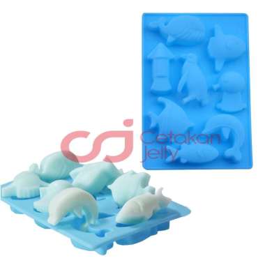 Cetakan Jelly Cetakan Silikon Coklat Puding Marine