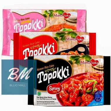 Mamasuka TOPOKKI 134 gr / Topokki Mamasuka 134 gr 3 Varian Rasa Spicy
