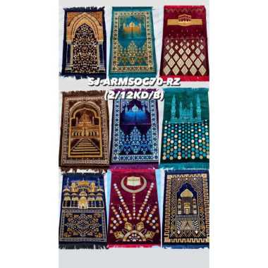 SAJADAH TEBAL TURKI TURKIYE PREMIUM SOFT BESAR BULU HALUS merah