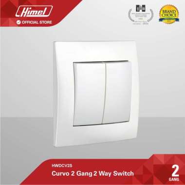 Himel Curvo Saklar 2 Gang 2 Arah