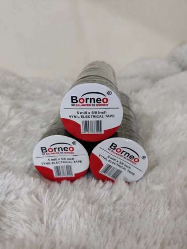 Isolasi BORNEO Vinyl Electrical Tape 5 Mill x 5/8 Inch Hijau
