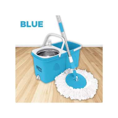 Goto Abigael Spin Mop Ultra Alat Pel Pelan Set Putar Pembersih Lantai BLUE