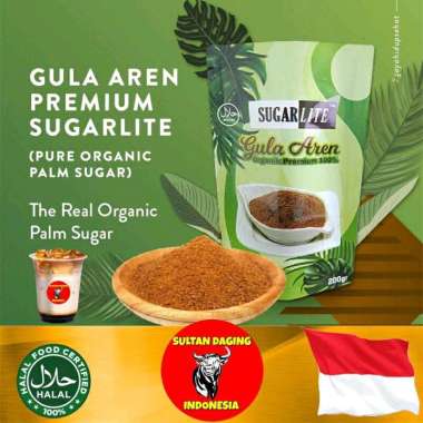 GULA AREN BUBUK ASLI ORGANIK PREMIUM 200 GRAM/ GULA AREN 100%/ ORGANIC/ 100% ORGANIC HEALTHY PALM SU