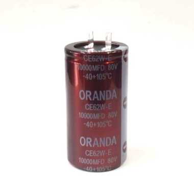 Kapasitor 10000uF - 80v Oranda 10000uF/80V Hitam