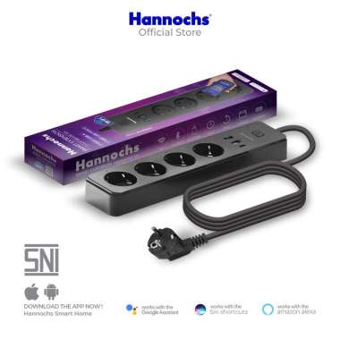 Hannochs Smart Device 02 Power Strip Extension Steker Stop Kontak