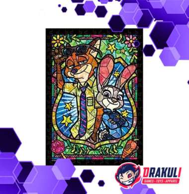 Jigsaw Puzzle Tenyo Disney Zootropolis Judy & Nick Stained Art DSG-266-973 (266 S-Pieces)