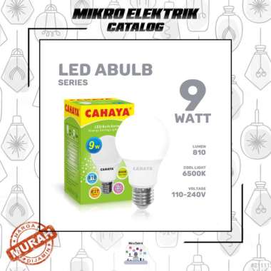 Lampu Led Cahaya 9 Watt Putih Putih