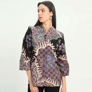 Batik Arjunaweda Blouse Batik Modern 5 18B130013 Wanita - Ungu L Ungu