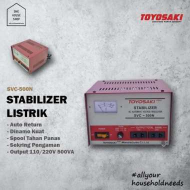 Stabilizer SVC-500N Toyosaki 500 Watt ( Listrik Stabil 220V )