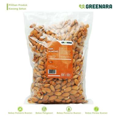 Kacang almond mentah kupas 1kg / raw whole almond