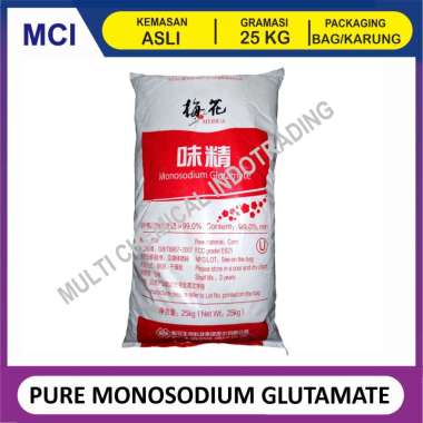 PURE MONOSODIUM GLUTAMATE / MSG / PECIN / MICIN / VETSIN MURNI || 25kg