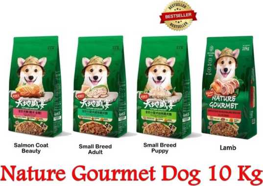 Kitchen Flavor NATURE GOURMET Dog 10 Kg Premium Food For Dog & Puppy SALMON BEAUTY