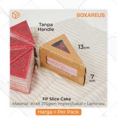 Cake Slice Box Packaging Segitiga Kemasan Kue Potong Mille Crepes Tart | FP Slice Cake Nonhandle lok