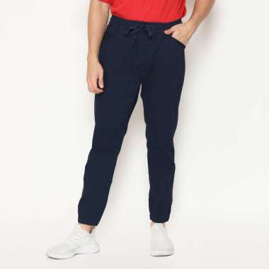 RBJ Celana Jogger Panjang Navy Slim Fit Premium Pria S Navy